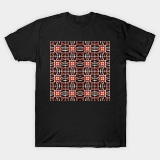 Ornate Check Pattern with Complex Design T-Shirt